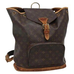 LOUIS VUITTON Monogram Montsouris GM Backpack M51135 LV Auth bs27583